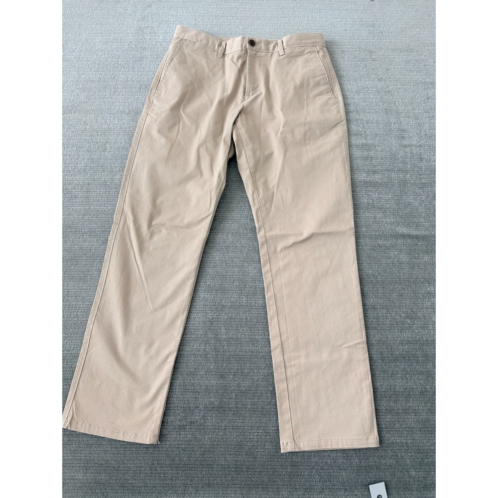 Reiss Mens Pitch Washed-Cotton Slim-Fit Chinos Beige Size 30x28‎ Office Classic